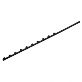 10 Line Square Tube Straight Black