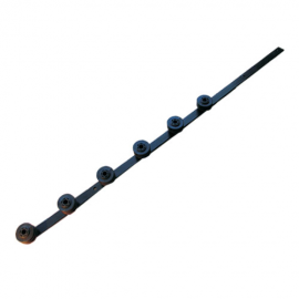 6 Line Flat Bar Black