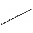 8 Line Straight Square Tube Black