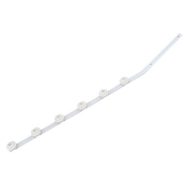 6 Line Flat Bar Angle White