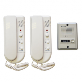 KOCOM 1-2 Audio Intercom Kit 220VAC